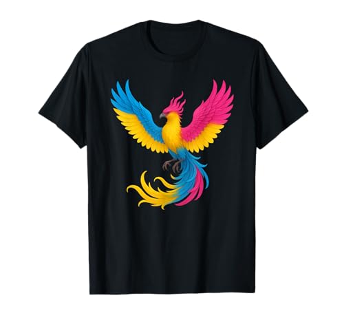 Pansexual Phoenix Bird Pan Pride Flag Rising From Ashes T�V���c