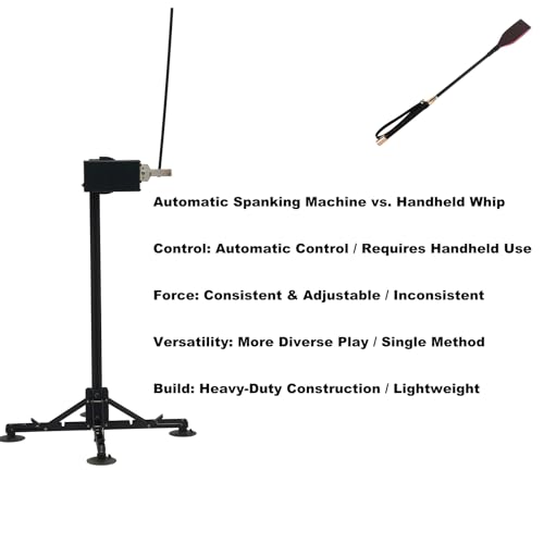 sm自動リモコンウィップマシン、高さ・角度調整可能なスパンキングマシン、10 段階の強度レベル、大人カップルおよびソロ使用用の静かなインパクトプレイデバイス - 画像5