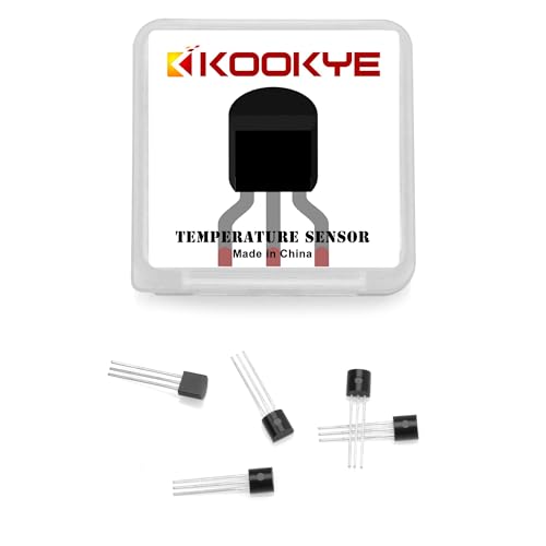 KOOKYE 5X TMP36 Temperature Sensors Low Voltage Low self-Heating Precision Linear Analog Output for Arduino Raspberry Pi