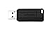 Verbatim 49071 PinStripe - Memoria USB de 128 GB (10 MB/s), color negro