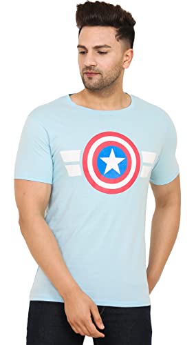 Image of LEOTUDE Men's Cotton Half Sleeve Regular Fit Round Neck All Over Printed T-Shirt