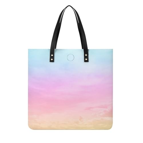 Grand sac à main rose 39x39cm avec anses bandoulière pour femme
