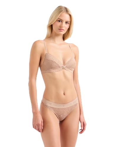 Emporio Armani Eternal Lace Triangle Bra Sujetador con Relleno,...