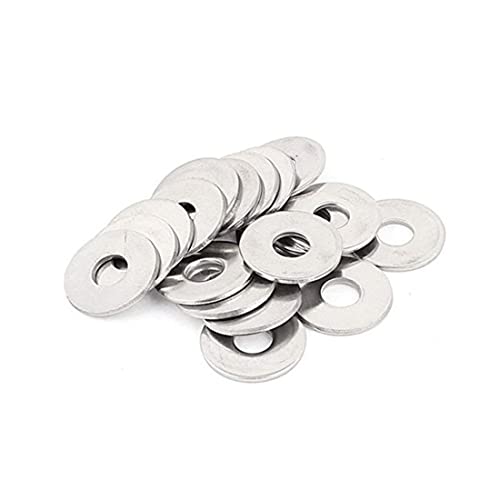 50 pezzi M6 Rondelle Piatte in Acciao, M6 Rondella...