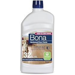 Bona Hardwood Floor Polish - 32 fl oz - High Gloss Shine - Polish for Wood Floors - Protects and Renews Dull Flooring - Covers 500 sq ft