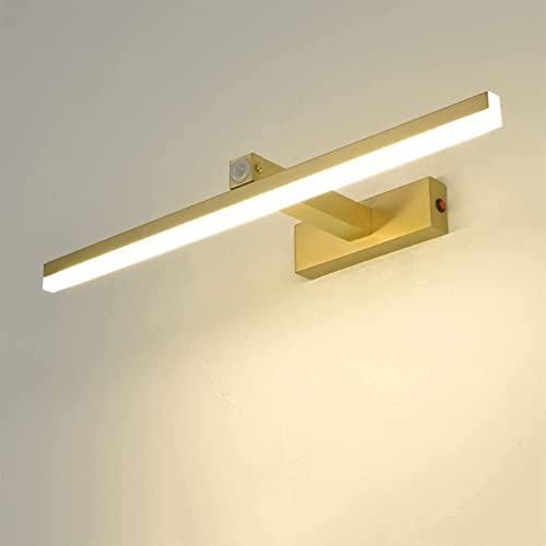 Lampe miroir LED en cuivre pour sublimer votre routine beauté matinale