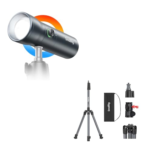 Lampe de poche LED RGB 4634 puissante et trépied lumière 190 cm charge 4 kg
