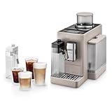 デロンギ 全自動コーヒーマシン リヴェリア+ラテクレマクールアップグレードセット エスプレッソマシン 【デロンギファミリー登録で3年保証】充実のアイスメニュー 豆ホッパー交換可能 豆から挽きたて サンドベージュ EXAM44055BG set Latte Crema Cool Kit