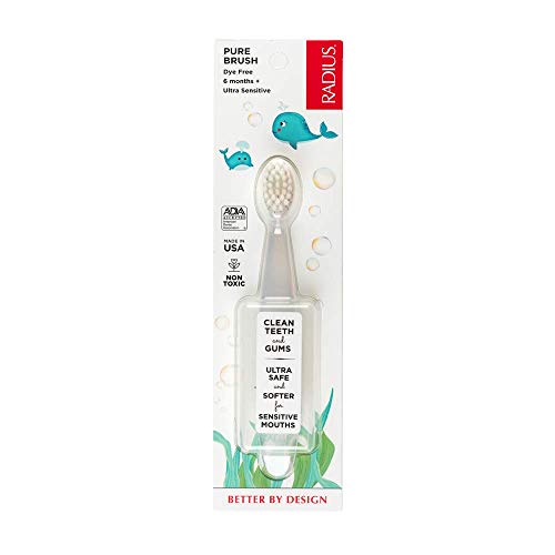 RADIUS Children's Toothbrush Pure Brush Ultra Soft BPA Free ADA Accepted Designed for Delicate Teeth...