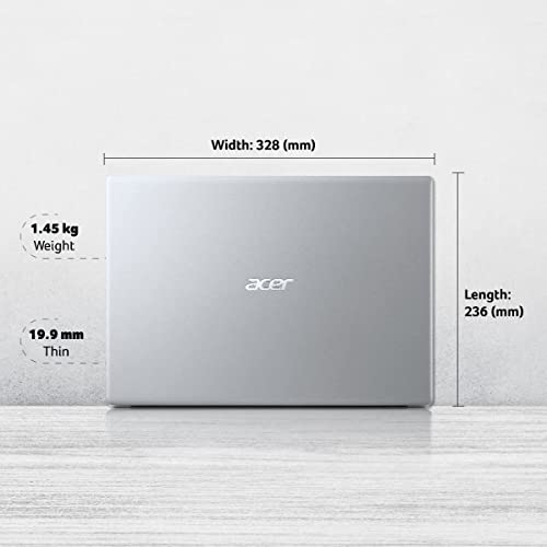 Image of Acer Aspire 3 Laptop (Made in India) A314-35 (14-Inch) HD Display (Intel Celeron Dual -Core Processor N4500 | Windows 11| 4 GB | 256GB PCle NVMe SSD | Weight: 1.45 Kg| Silver 3 Year Onsite Warranty