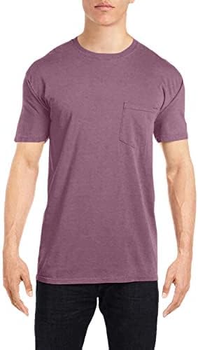 Comfort Colors Men's Adult Short Sleeve Pocket Tee, Style 6030 Berry, XX-Large