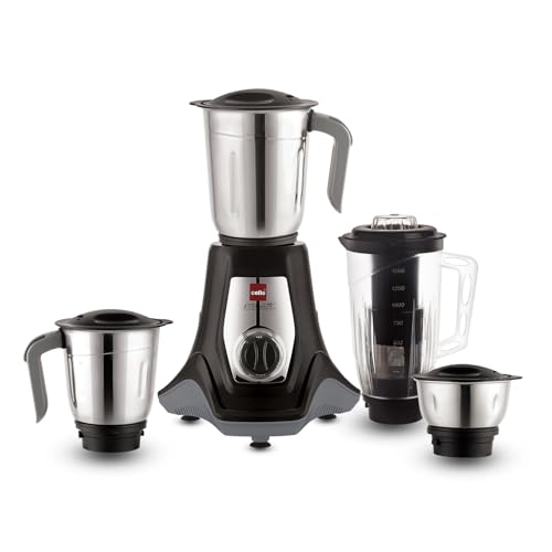 Cello Hercules Mixer Grinder 750W, Black- 2 Year Warranty (Wet Jar with Lid- 1.2 L; Dry Jar with Lid- 1L; Chutney Jar with Lid- 500ml; Juicer Jar Capacity- 1500ml; Spatula) - Image 4
