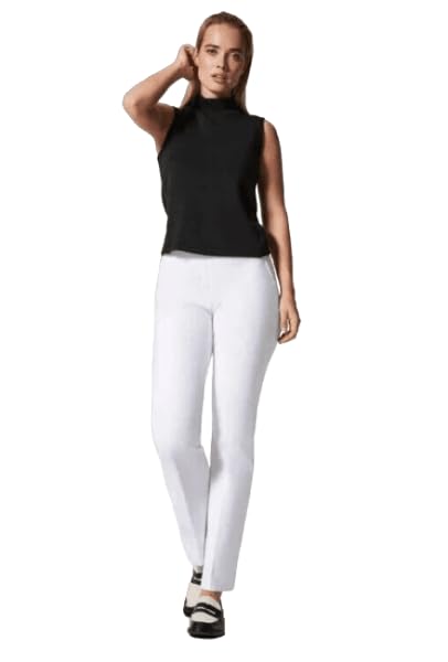 SPANX Women's On-The-Go Kick Flare Pants Classic White Petite XL