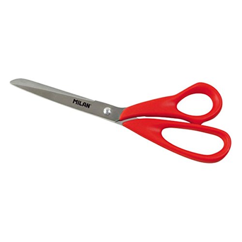 Milan - Blíster tijeras de oficina rojas básicas 20 cm