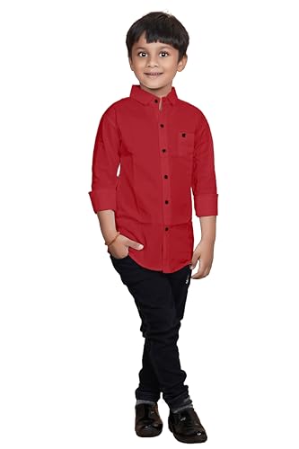 Image of Sky Pearl Boys Spread Collar Casual Full Sleeve Shirt