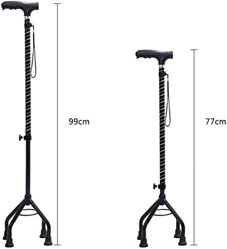 Canes Crutch Elderly People Auxiliary Four-Jaw Assist Cane Rotate Four Feet Telescopic Walking Stick Ltifunction