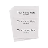 Plastic Products Mfg – 8.5" x 11" Perforated Cardstock – 8.5" x 3" Finished Inserts – White Card Stock Paper for Printer – 3 per sheet (100 pack)