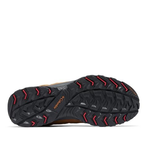 Columbia Crestwood Mid Waterproof, Zapatos para Senderismo Hombre, Camel Brown Mountain Red, 40 EU Ancho