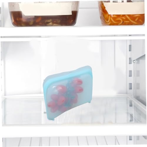 Bolsa de silicona reutilizable Alipis con cierre hermético transparente 6