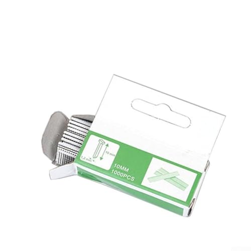 babominimer 1000 grapas de acero en forma de U/puerta/T para muebles de madera, uso doméstico, compatible con la mayoría de grapadoras, 12 mm, 10 mm, 8 mm (10 mm)