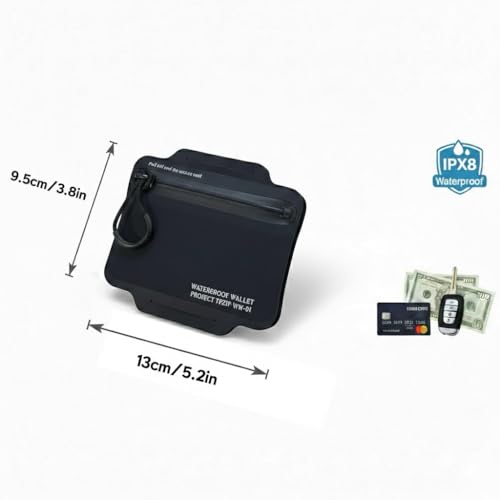 Image of Waterproof Wallet with Hypalon TPU Composite & TOPAZ Submersible Wallet Protection for Keys, Cards
