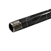 SupplyGiant 1/2 x 18 Inch Black Steel Pipe (5-Pack), Heavy Duty Industrial Malleable Iron Pipes, Pre Cut Threaded Nipple Great For All DIY Furniture And Black Pipe Shelving