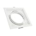 LEDKIA LIGHTING Downlight-Ring Eckig Schwenkbar Aluminium für LED-Glühbirne AR111 Weiß