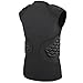TUOY Padded Compression Shirt Sleeveless for Football Rib Protector, Compression Padded Vest with 5-Pad for Football Baseball Lacrosse