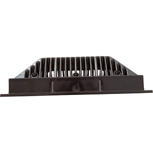 Main Drain Grate, Waterway, 9\"x 9\", with Frame (2011), Black