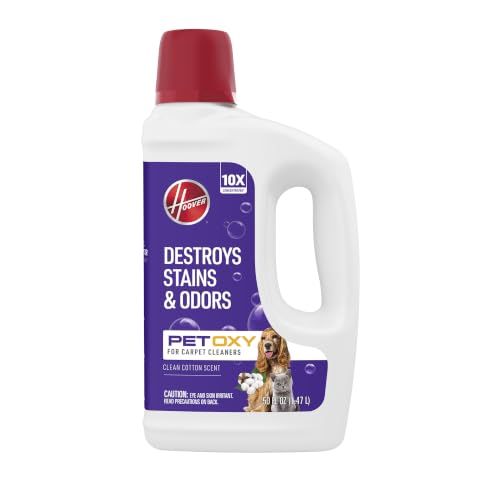 Hoover Oxy Pet Carpet Cleaner Solution, 50 oz., Ocean Breeze Scent, Deep Cleaning Carpet Shampoo...