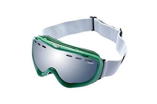 Lunettes de ski antibuée à verre argent miroir vert pour protection solaire en snowboard