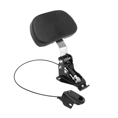 Dossier conducteur moto Touring, appui dorsal réglable noir pour Street Glide et Road King 2009-2023
