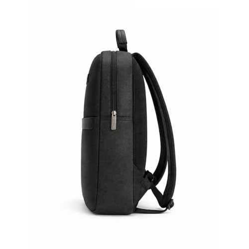 Image of Police Archelo Premium Laptop Backpack - Sleek 15L Laptop Backpack Bag for Men | Durable Vegan Leather Materiel | Office & Travel Ready (Black)