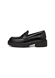 Marc OߴPolo Damen Loafer aus Leder Elegant, Schwarz (Black), 39