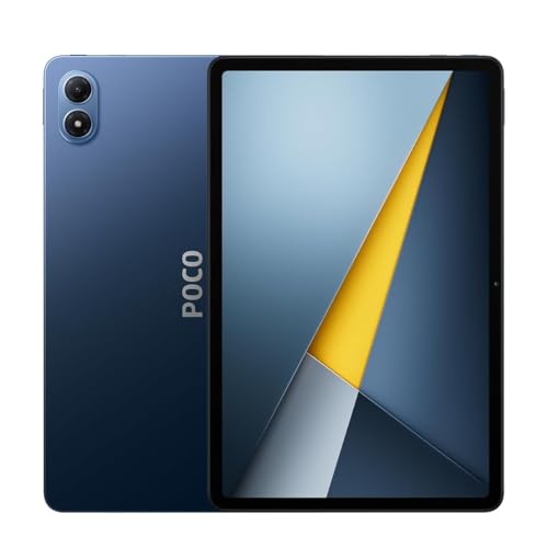 Tablet Xiaomi POCO Pad M1 WiFi 8+256GB, tela de 12,1' e 120 Hz, bateria de grande capacidade de 12000 mAh, processador Snapdragon 7s Gen 4, Azul