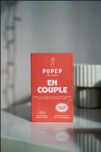Popep Set of 100 Cards for Couples - Couple Gift Idea, Red