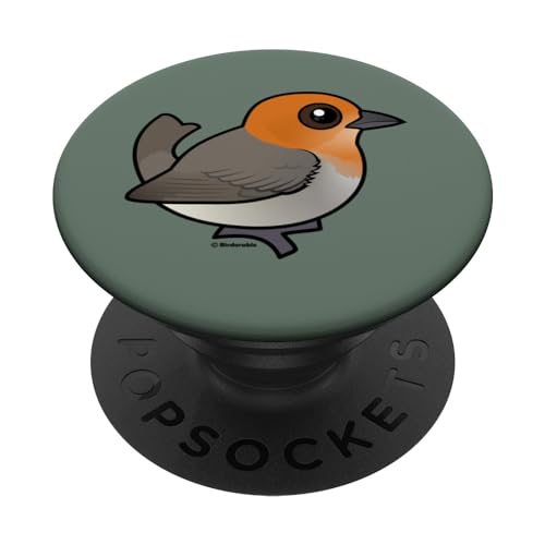Cute Cartoon Brown-flanked Tanager Birdorable Bird Species PopSockets Swappable PopGrip
