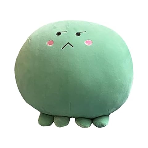 MDXMY Octopus Stuffed Animals Plush Toy Fat Chubby Cartoon Plush Hugging Pillow Super Soft Dinosaur Doll Gift (Green 11.8 Inch) Cover