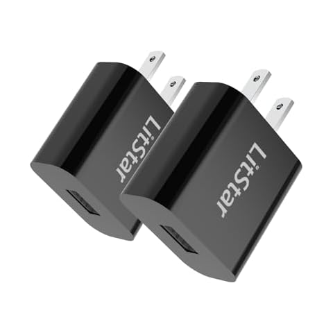 18W USB Wall Charger 5V 3A 2A [2-Pack] Universal Travel Charger USB Plug Block Cell Phone Charger Compatible with iPhone iPad Google Nexus Samsung LG HTC Moto and More Cover
