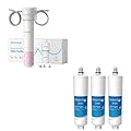 Waterdrop AP431 Replacement Cartridge for Aqua-Pure AP431 Hot Water Scale Inhibitor for AP430SS, Pack of 3,and Waterdrop Water Filter for Sink for Face Care?Bundle