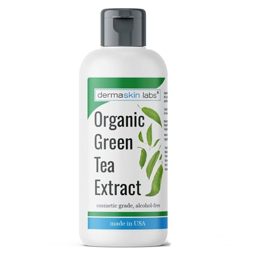 Organic Green Tea Extract – Cosmetic Grade for DIY Skincare Serums, Creams, Lotions & Masks – Soothing EGCG-Rich Botanical Ingredient for Face & Body Formulations - Alcohol Free