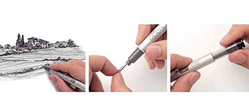 Copic Multiliner SP Waterproof Pigment Brush Pen, Brush Tip, Black Ink (MLSPBP) - Image 4