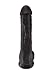 Pipedream Products New King Cock 13" Dildo with Balls Harness Compatible, Black + Cream Gift