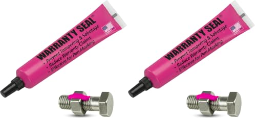 Image of Pink Torque Seal - Tamper Proof Cross Check Repair & Maintenance Warranty Torque Marker - 1.8 Oz Squeeze Tube Indicator for Bolts & Fasteners - Made in USA (Pack of 2)