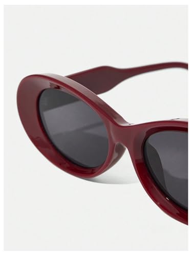 MakeMeChic Women's Oval Sunglasses Narrow Shades Small Cat Eye Retro Vintage Sun Glasses4
