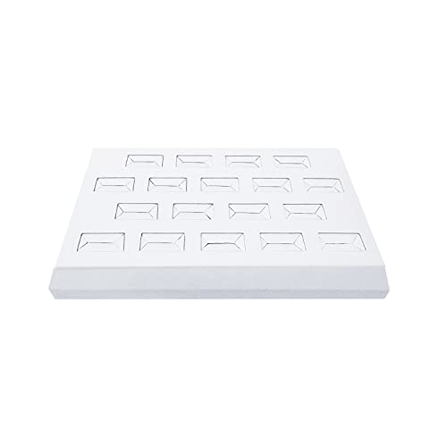 image for MOOCA 18 Slots Ring Tray Display, Slotted Ring Showcase Display Jewelr