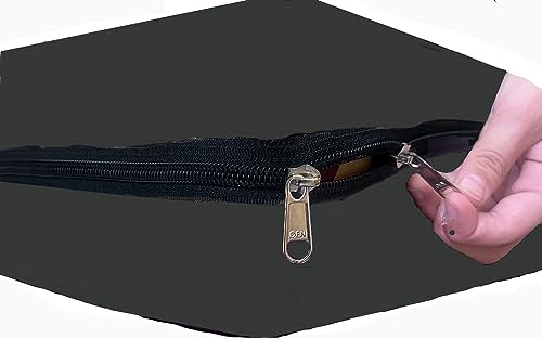 Image of 100% Waterproof Mattress Cover /Protector with Zipper Chain for Double Bed (Set of 2 Pieces) II All Around Protection with 360 Encasing (36 inch*72 inch*6 inch, Grey)