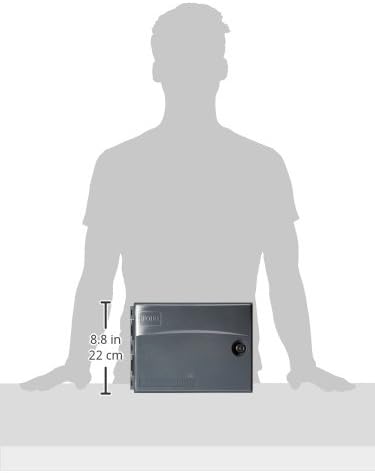 Side view of the Toro CC-P15 Custom Command 15 Station Commercial Irrigation Controller, showing its dimensions.
