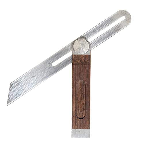 Règle d'angle biseau en T coulissant et tri-carré pour marquage en bois avec poignée