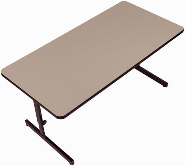 Keyboard Height 1.25 in. High Pressure Rectangular Top Computer & Training Tables Savannah Sand - 24 x 36 in.